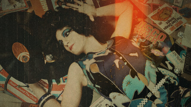 Sound of the 70s – The 1970s Between Fiction and Facts: music culture with vinyl records, fashion, and iconic retro style representing the sound of the seventies