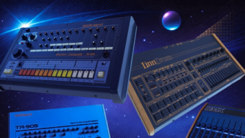 Roland TR-808, TR-909, LinnDrum and Oberheim DMX drum machines that shaped the sound of 1980s music