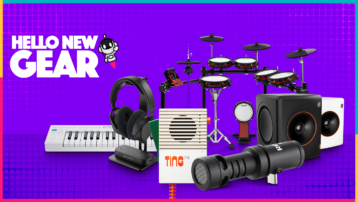 New Gear March 2026 – Our Picks featuring studio monitors, headphones, electronic drum kit, keyboard controller and microphones